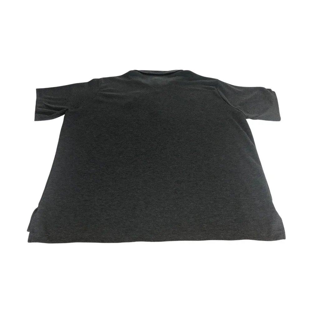 Jordan Mens Dark Gray Polo Shirt Short Sleeve Notre Dame Shamrock Logo‎ XXL